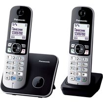 Телефон DECT Panasonic KX-TG6812 (в компл.:2шт) черный