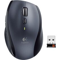 Мышь Logitech M705 лазерная, беспроводная, USB, черный/ серый (910-001949)
