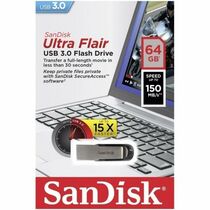 Флеш-накопитель Sandisk 64Gb USB3.0 Ultra Flair Серебристый (SDCZ73-064G-G46)