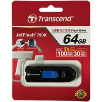 Флеш-накопитель Transcend 64Gb USB3.0 JetFlash 790 Черный (TS64GJF790K)