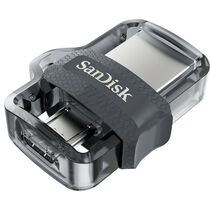 Флеш-накопитель Sandisk 32Gb microUSB/ USB3.0 Ultra Dual m3.0 Черный (SDDD3-032G-G46)