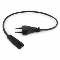 Кабель питания для ноутбуков, аудио/ видео техники CEE 7/ 16 - C7 Gembird/ Cablexpert, 0,5м, 2,5А, 500Вт, черный (PC-184/ 2-0.5M)