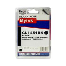 Картридж Canon CLI-451 XLBK Black 12ml, Dye MyInk (PIXMA iP7240/ MG6340/ 5440/ 7140)