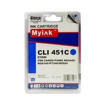 Картридж Canon CLI-451 XLC Cyan 12ml, Dye MyInk (PIXMA iP7240/ MG6340/ 5440/ 7140)