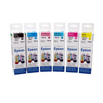 Чернила Epson, серия L, оригинальная упаковка, комплект 6 цветов, Dye, 100 мл. Revcol