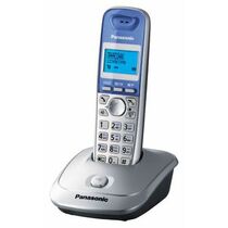 Телефон DECT Panasonic KX-TG2511 серебристый/ голубой
