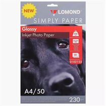 Фотобумага Lomond Simply Papers, односторонняя, глянцевая, 4R 10х15, 200 гр/ м2, 50л (0102167) для струйной печати