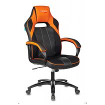 Кресло игровое Бюрократ VIKING 2 AERO черный/ оранжевый искусст.кожа/ ткань