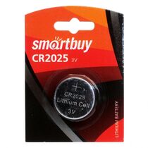 Батарейка Smartbuy CR2025, SBBL-2025, литиевая (SBBL-2025-1B) блистер 1 шт.