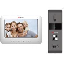 Комплект видеодомофона аналоговый HiWatch, 7 дюймов, 800*480, белый (DS-D100KF)