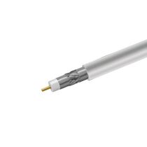 Кабель RG-6 белый, CCS 1,02 (24%) /  FPE /  Al-Pet-Al Foil Bonded /  Al 96х0,12 /  Al-Pet PVC RW Net.on, бухта 100 м (03-0110)