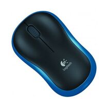 Купить Мышь Logitech M185 оптическая, беспроводная, Радио USB, офисная, черный/ синий (910-002239) в Симферополе, Севастополе, Крыму
