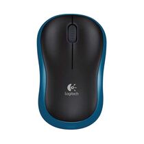 Купить Мышь Logitech M185 оптическая, беспроводная, Радио USB, офисная, черный/ синий (910-002239) в Симферополе, Севастополе, Крыму