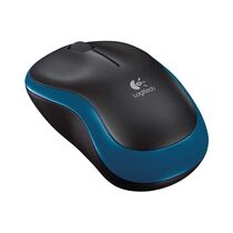 Купить Мышь Logitech M185 оптическая, беспроводная, Радио USB, офисная, черный/ синий (910-002239) в Симферополе, Севастополе, Крыму