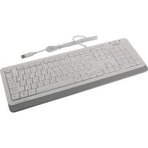Клавиатура A4Tech FKS10, проводная, классическая, USB, белый, кабель 1,5 м (FKS10 WHITE)