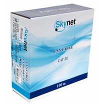 Кабель Cu FTP, Внутренний, 4x2x0.48, бухта 100м., Cat5e, SkyNet (CSS-FTP-4-CU/ 100)