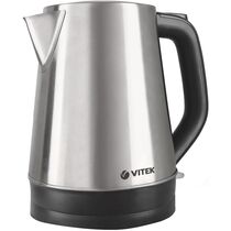 Чайник электрический Vitek VT-7040 серебристый/ черный (2200 Вт, объем - 1.7 л, корпус: металлический)