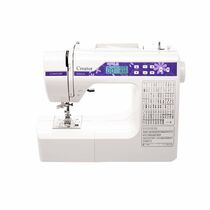 Швейная машина Comfort 200A белый-фиолетовый (электронная, челнок - горизонтальный, швейных операций - 100, петля - автомат)