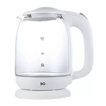 Чайник электрический BQ KT1830G белый (2200 Вт, объем - 1.7 л, корпус: стеклянный)