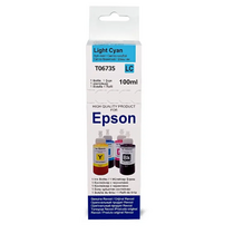 Чернила EPSON Упаковка 10 шт. серия L, L800/ L805/ L850, Light Cyan, Dye, 100 мл. Revcol