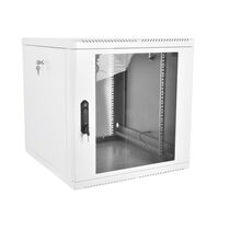 Шкаф настенный телекоммуникационный разборный 19" 15U, Ш600*В745*Г520, cъемные стенки, передняя дверь - стекло, серый (ШРН-М-15.500)
