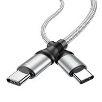 Кабель HOCO USB Type-C X50 Type-C to Type-C Exquisito 100W (2м. Серый)