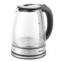 Чайник электрический BQ KT1729G серебристый/ черный (1500 Вт, объем - 1.8 л, корпус: стеклянный)