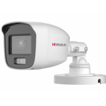 Видеокамера аналоговая 4 Mp уличная HiWatch цилиндрическая, f: 2.8 мм, 2960*1665, LED:20 м, микрофон (DS-T500L (2.8mm))