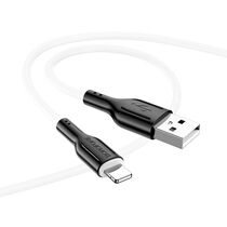 Дата-кабель Borofone Lightning BX63i (1м. USB 2.0. Черно-белый)