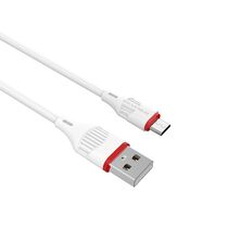 Дата-кабель Borofone MicroUSB BX17m (1м. USB 2.0. Белый)