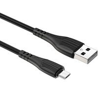 Дата-кабель Borofone MicroUSB BX37m (1м. USB 2.0. Черный)