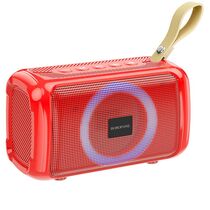 Портативная колонка  Borofone BR17 5W, красный, BT, USB, FM приемник, Пластик (BR17 red)