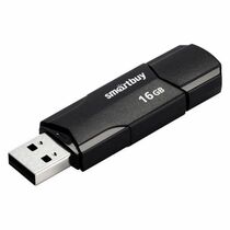 Флеш-накопитель Smartbuy 16Gb USB2.0 Clue Черный (SB16GBCLU-K)