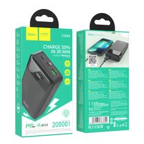 Внешний аккумулятор HOCO J102A Cool 20000mAh, USB 2A x1, USB 18W x1, Type-C PD20 x1, QC3.0, дисплей, пластик, черный