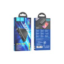 Внешний аккумулятор HOCO J100 High-ranking 10000mAh, USB 2A x2, Type-C x1, индикатор заряда, пластик, черный