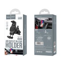 Автодержатель HOCO CA38 Platinum sharp air outlet in-car holder black