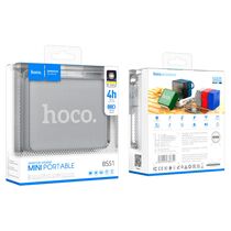 Портативная колонка  HOCO BS51 Gold brick 5W, серый, BT, miniJack 3.5, USB, FM приемник, Пластик (6931474780751)