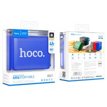 Портативная колонка  HOCO BS51 Gold brick 5W, синий, BT, miniJack 3.5, USB, FM приемник, Пластик (6931474780768)