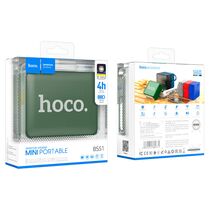 Портативная колонка  HOCO BS51 Gold brick 5W, зеленый, BT, miniJack 3.5, USB, FM приемник, Пластик (6931474780775)
