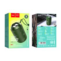 Портативная колонка  HOCO HC1 Trendy sound 5W, зеленый, BT, miniJack 3.5, USB, FM приемник, Пластик (6931474740205)