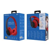 Беспроводные наушники Borofone BO4 Charming rhyme, Bluetooth, накладные, красный (6931474709899)