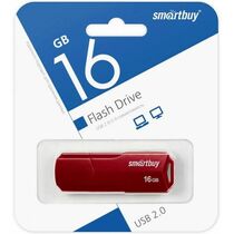 Флеш-накопитель Smartbuy 16Gb USB2.0 CLUE Burgundy (SB16GBCLU-BG)