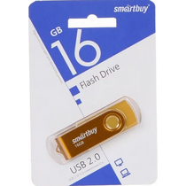 Флеш-накопитель Smartbuy 16Gb USB2.0 Twist Желтый (SB016GB2TWY)