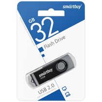 Флеш-накопитель Smartbuy 32Gb USB2.0 Twist Черный (SB032GB2TWK)