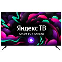 Телевизор 55" Hyundai H-LED55BU7003 Smart TV (Яндекс.ТВ), 4K Ultra HD, 60 Гц, тюнер DVB-T/ T2/ C/ S/ S2, HDMI х3, USB х2, 2х8 Вт,  чёрный