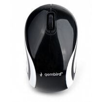 Мышь Gembird MUSW-610 оптическая, беспроводная, USB, офисная, черный/ белый (MUSW-610)