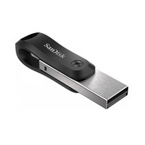 Флеш-накопитель Sandisk 128Gb USB 3.0/ Lightning iXpand Go Черный (SDIX60N-128G-GN6NE)