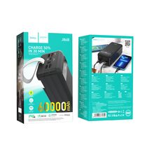 Внешний аккумулятор 60000mAh HOCO J86B Electric, USB x2, Type-C PD20 x1, QC3.0, дисплей, пластик, черный