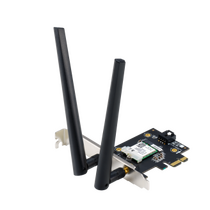 Сетевая карта Wi-Fi: Asus PCE-AX1800 (PCI-E, 2,4 ГГц+5 ГГц до 1800 Мбит/ с)