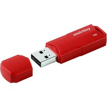 Флеш-накопитель Smartbuy 64Gb USB2.0 CLUE Красный (SB64GBCLU-R)